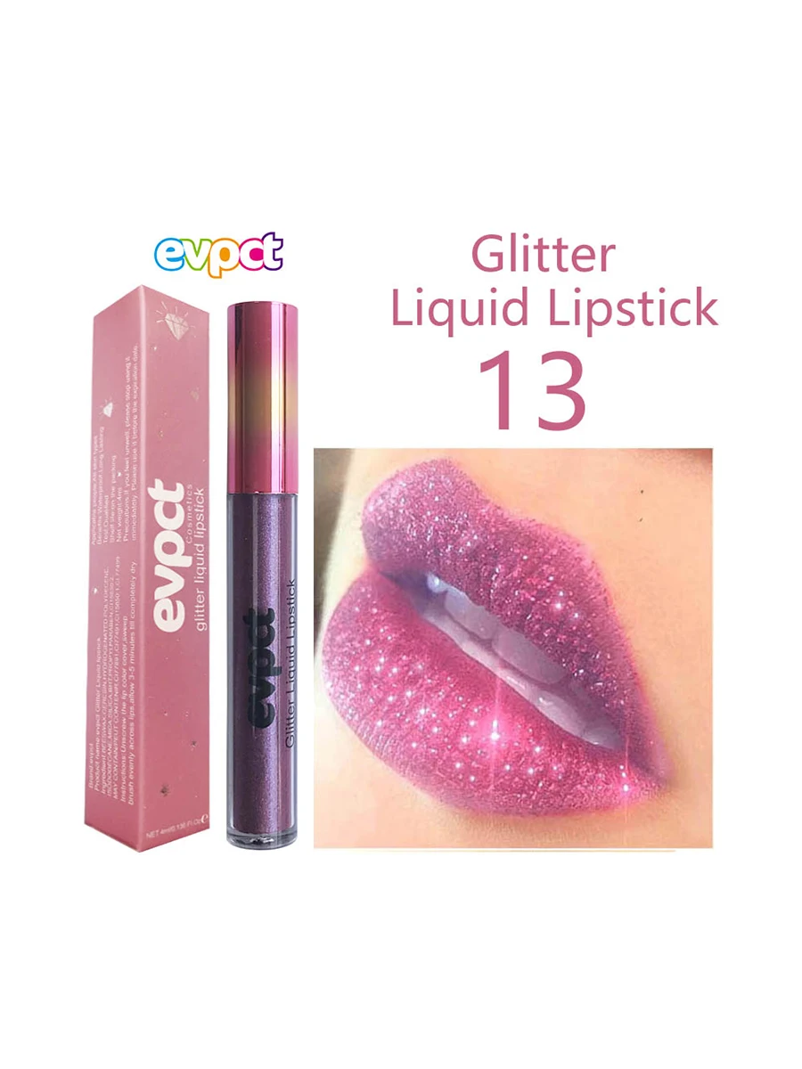 15 Color Shimmer Diamond Lip Gloss Matte Glitter Waterproof Liquid Lipstick Long Lasting Moisturizing Velvet Lipgloss Lip Makeup