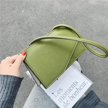 

2020 New Fashion Luxury Handbags Women Designer PU Leather Shoulder Bag Sac A Main Femme Solid Color Flap Ladies Top- Handle Bag