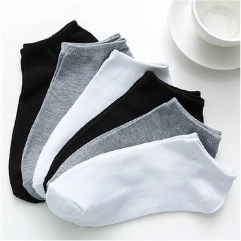 

10 Pairs Women Socks Breathable Sports socks Solid Color Boat socks Comfortable Cotton Ankle Socks White Black