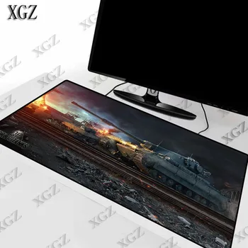 

XGZ World of Tanks Gaming Keyboard MousePad Large Lock Edge Speed Game Gamer Mouse Pad for CSGO Dota 2 Laptop Notebook Desk Mat