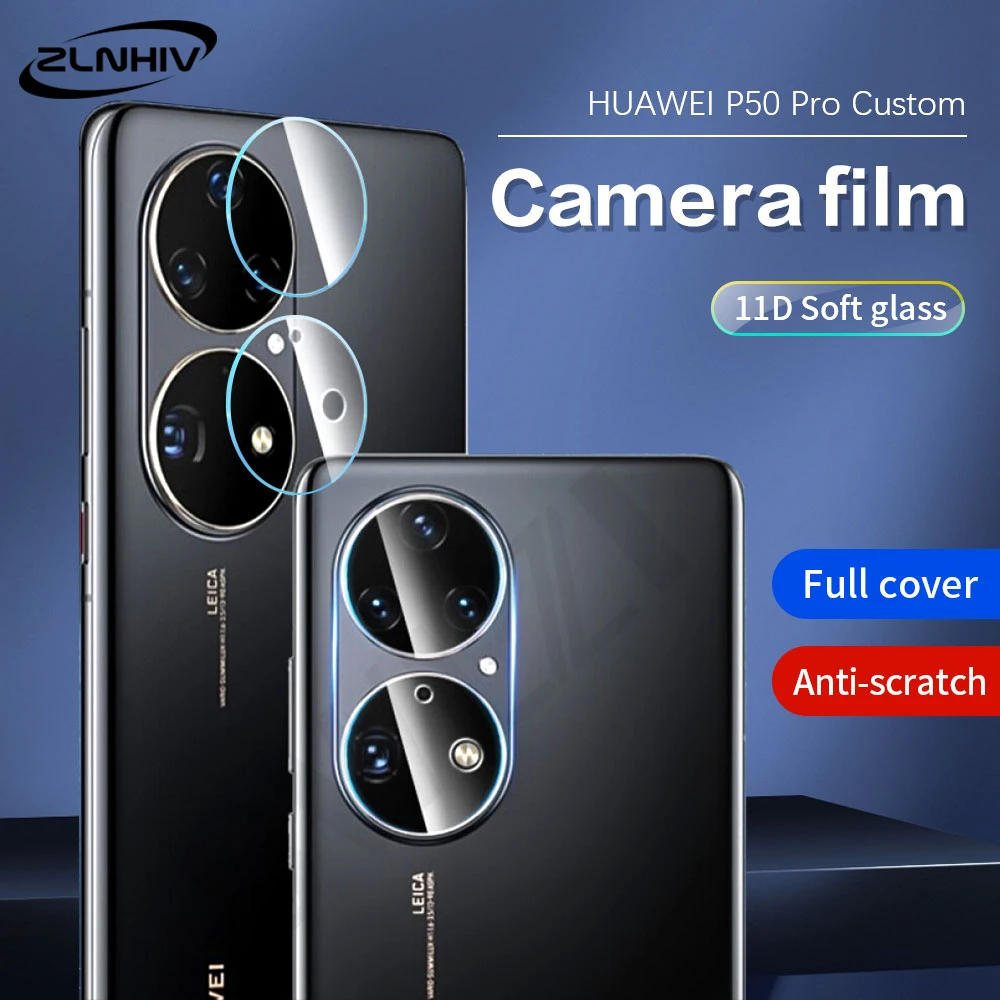 

ZLNHIV Full Cover Camera Lens Protector for Huawei P50 P40 pro plus P30 P20 lite E Camera screen Protector protective film Glass