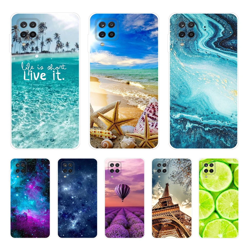 Per Samsung A12 Custodia Morbida In Silicone Tpu Cover Posteriore Per Samsung Galaxy A12 Galaxy A12 A 12 Sm-A125F A125 Paraurti 6.5 Pollici