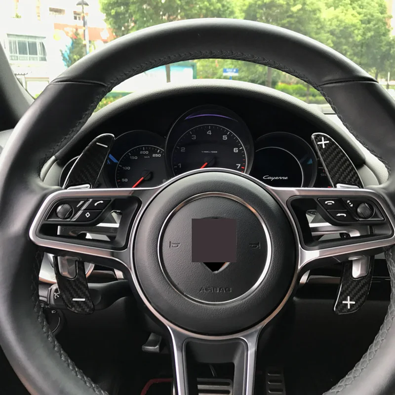 Удлинить Стиль углеродного волокна руль лопасти переключения подходит для Porsche 911 918