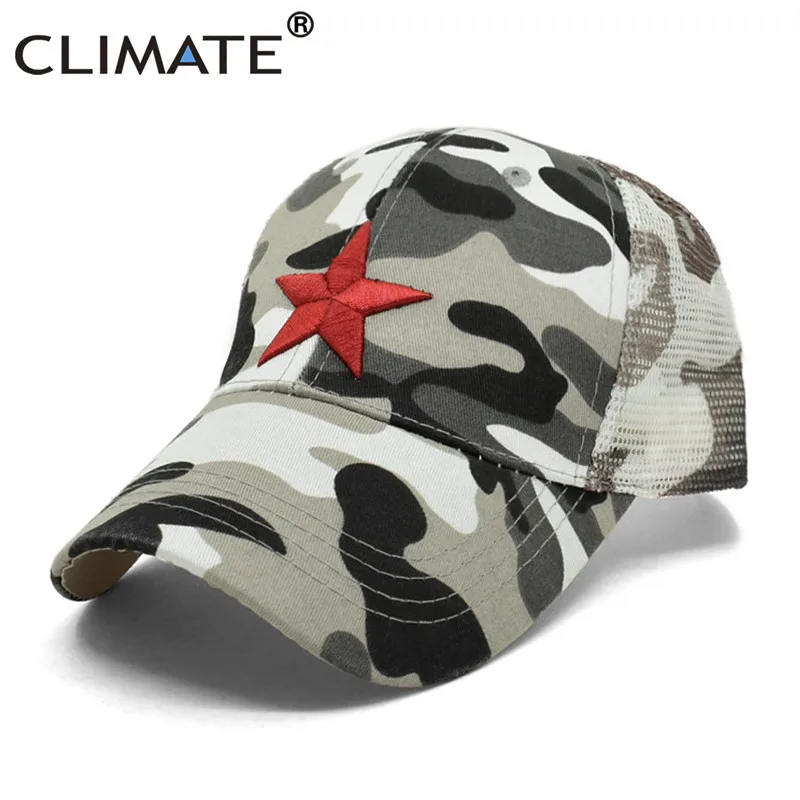 Детская камуфляжная кепка для детей, Кепка Дальнобойщика с красной звездой, военная Кепка, кепка s, бейсболка, Детская крутая Кепка с красной звездой, армейская Кепка s - Цвет: Gray Camouflage
