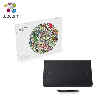 Wacom Intuos Pro PTH-660 Digital Graphic Drawing Tablet for Mac or PC, Medium Size 8192 Pressure Level