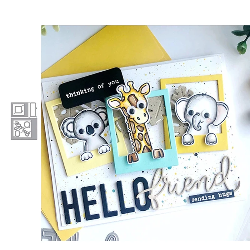 

JC Photo Frame Dialog Metal Cutting Dies DIY for Scrapbooking Die Cut Card Make Shape Stencil Craft Mold Mould Decor Template