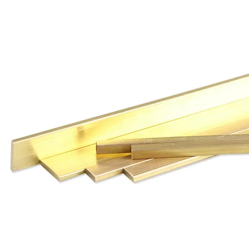 1pcs Length 250mm for DIY Tools Brass Flat Bar Plate Strip  Metal Bras Solid Rod