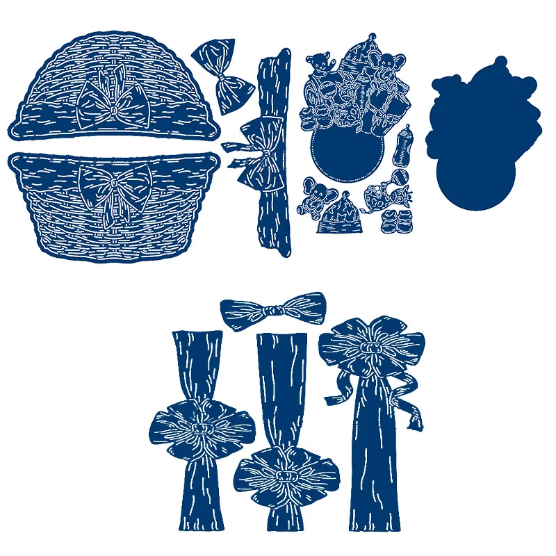 

Flower Basket Animal Elephant Metal Cutting Dies For Scrapbooking Album Craft Embossin Card Making New 2019 Dies