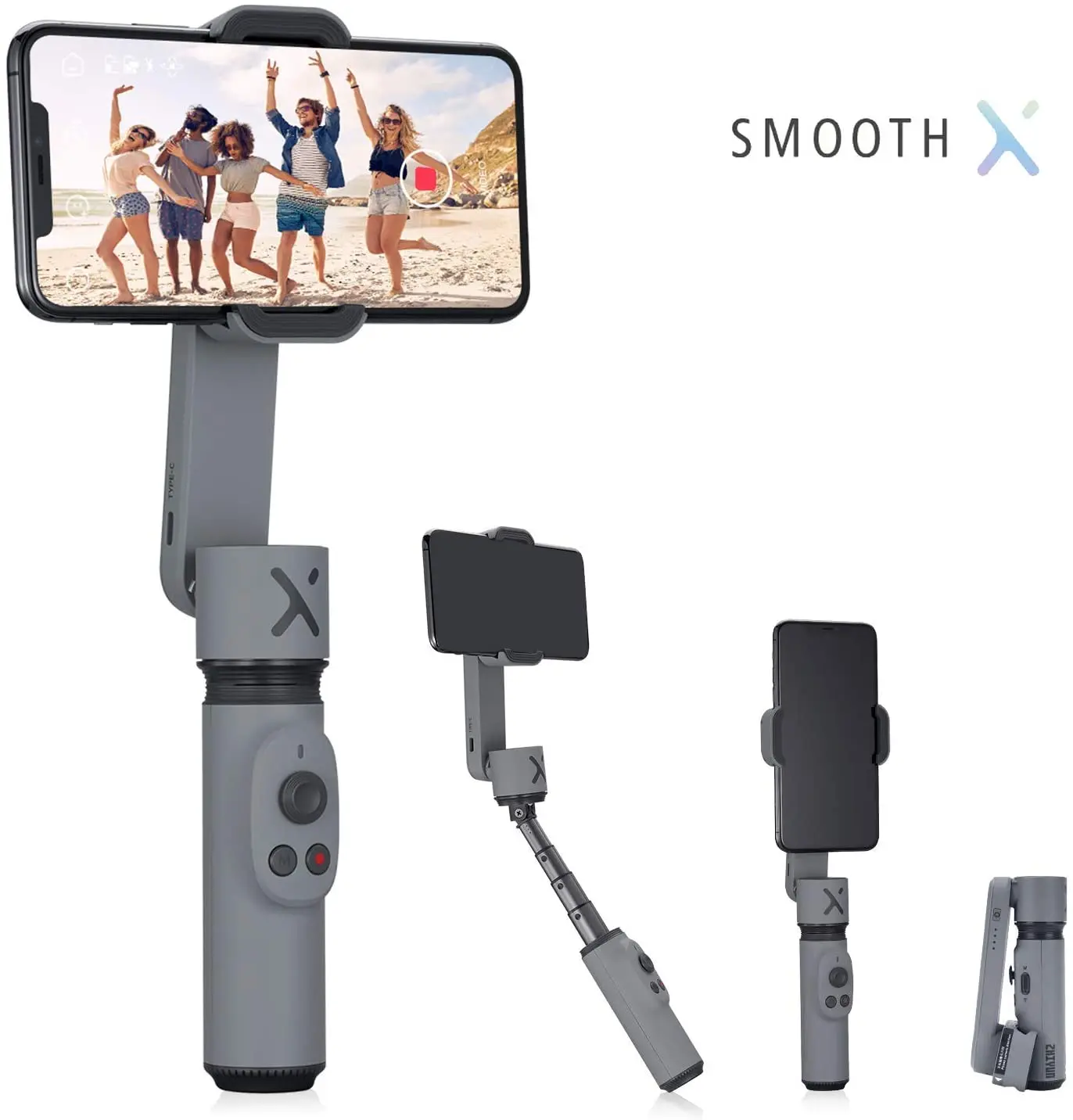 Zhiyun Smooth X Smartphone Gimbal Stabilizer for iPhone 11 Pro Xs Max Xr X 8 Plus 7 6 SE Android Samsung GalaxyS10 Foldable