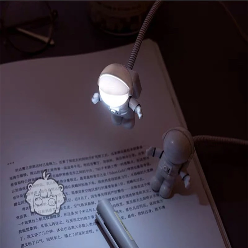 Космический космонавт ночной Светильник USB трубка DC 5 В СВЕТОДИОДНЫЙ Портативный Настольная компьютерная лампа астронавт ноутбук светильник для чтения ing