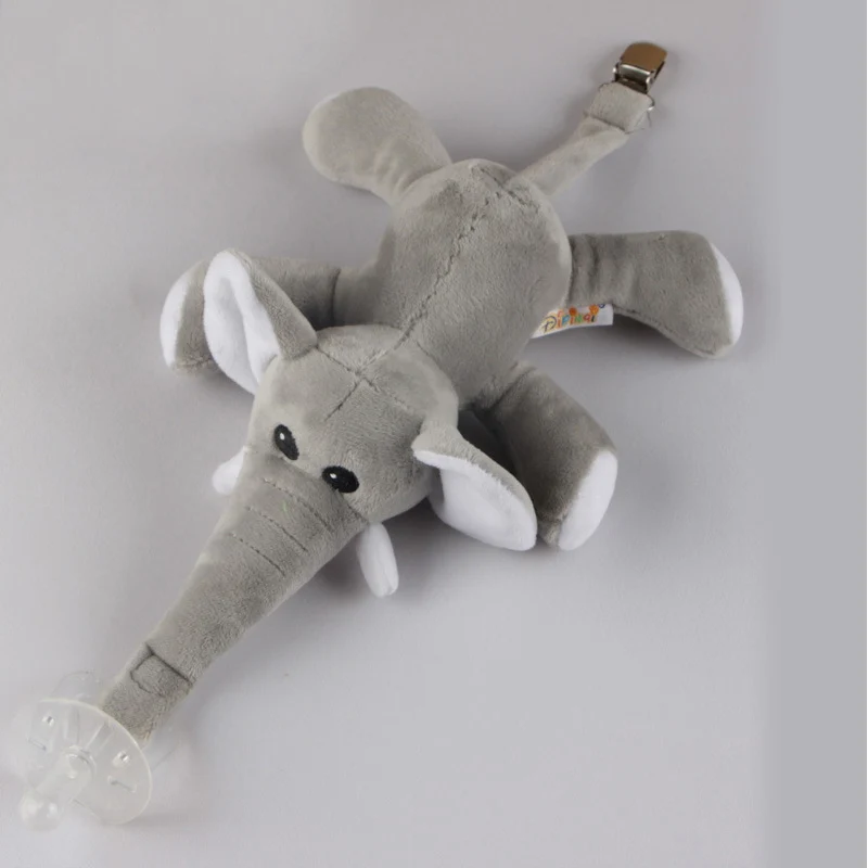 Baby Pacifier Chain Clips Newborn Plush Animal Toys Soother Nipples Holder (not include Pacifier)