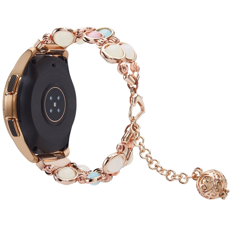Браслет металлический для Samsung Galaxy Watch 3 41 мм/42 мм/Active 2 женский браслет с подвеской