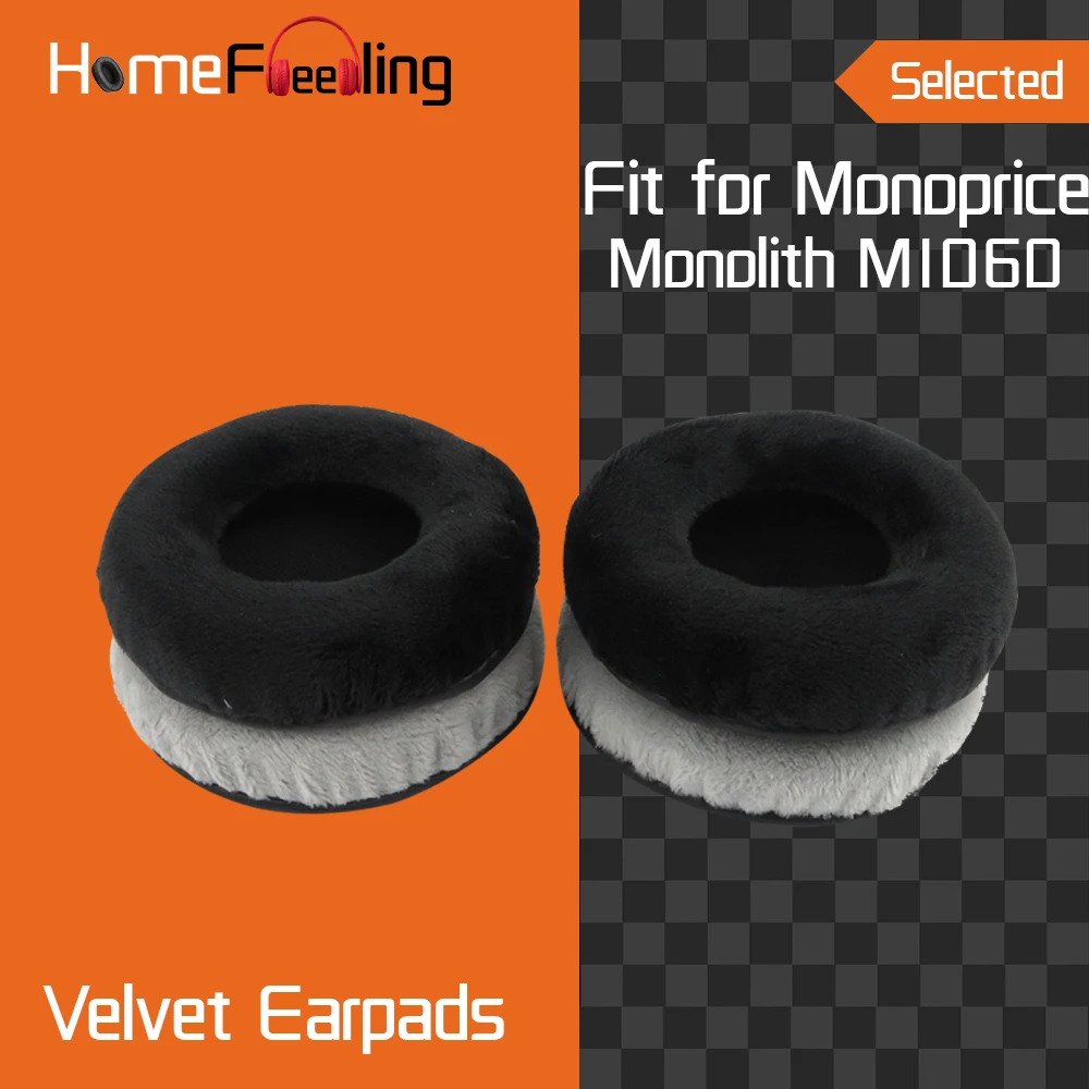 Homefeeling Earpads for Monoprice Monolith M1060 Headphones Earpad Cushions Covers Velvet Ear Pad Replacement