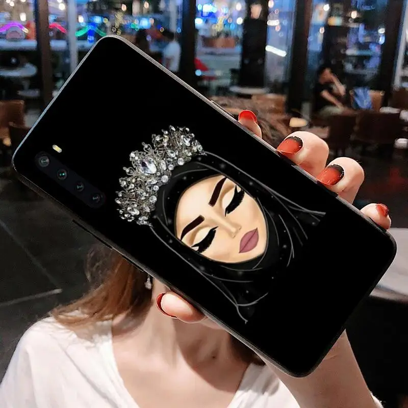 Woman Crown Hijab Face Muslim Islamic Gril Eyes Phone Case for Xiaomi Mi Note 10 Lite Mi 9T Pro xiaomi 10 10 CC9 Pro 9SE phone cases for xiaomi Cases For Xiaomi