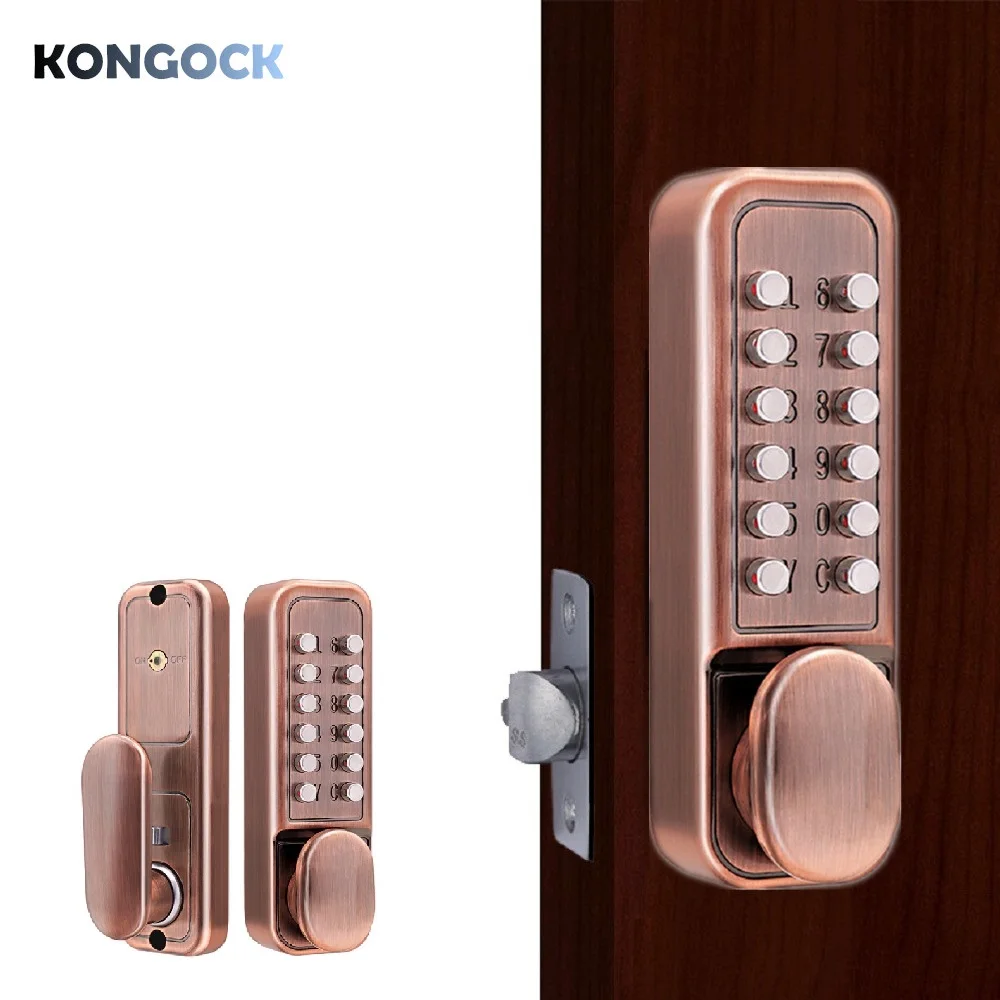 

Mechanical Code Door Lock, keyless indoor or outdoor lock single bolt Left or Right-Free Handle