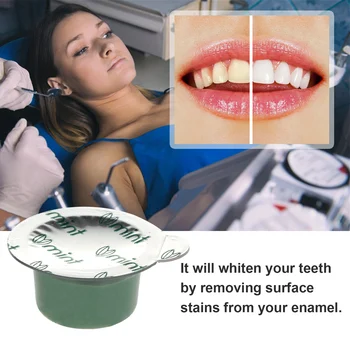 

10Pcs Teeth Whitening Polisher Tooth Stain Remover Mint Flavor Polishing Paste Teeth Whitening Polishing Paste