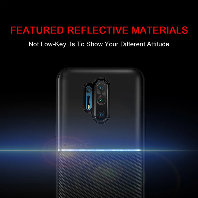 Модный силиконовый чехол из углеродного волокна для OnePlus 8 Pro противоударный 7T 7 One