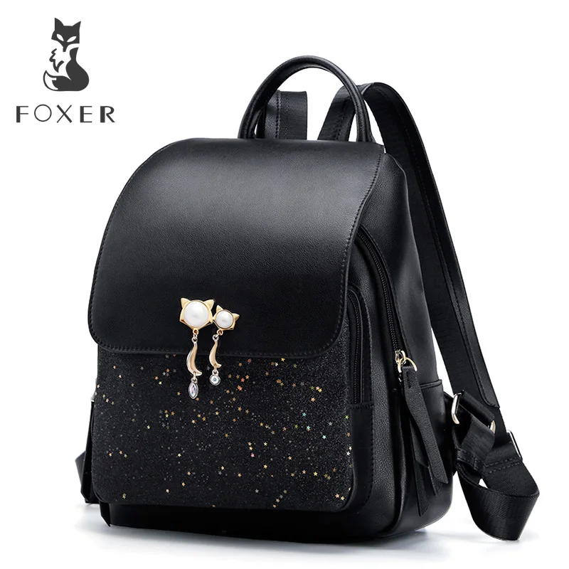 Best Seller Travel Rucksack Satchel School-College-Backpack FOXER Female Shoulder-Bag Large-Capacity Zemb5XZKw