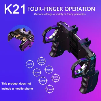 

K21 gamepad trigger Button Triggers PUBG for Mobile Phone Gamepad Joystick Game Controller for iPhone Huawei Gamepad Equipment