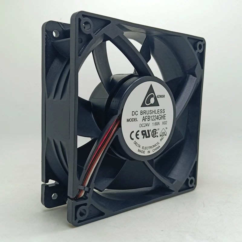 Новый вентилятор Delta AFB1224GHE 12038 24V 1.60A двойной шаровой afb1224ghe 12 см ШИМ