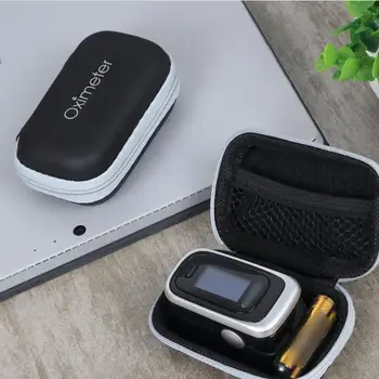 

Storage Bag Oximeter Cover Zipper Package Waterproof and Protection Bag Portable Oximeter Storage Box only case without Oximeter