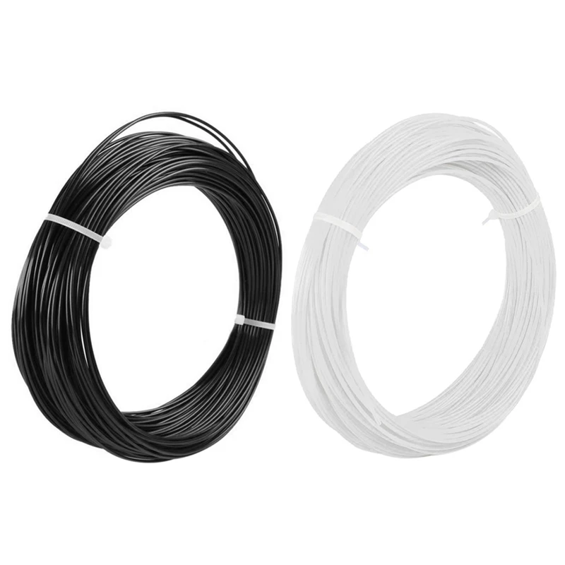 

2pcs 10M ABS 3D 1.75Mm Printer Filament for 3D Scribble Pen Printers - White & Black