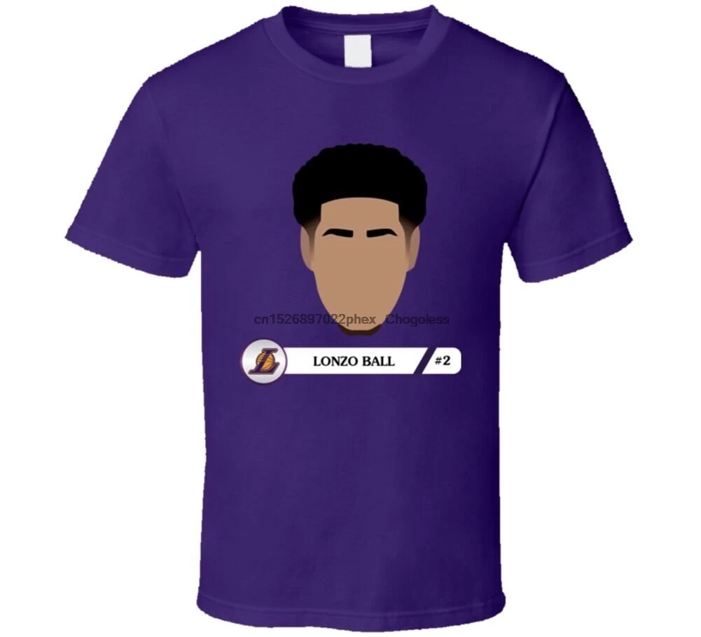 Lonzo мяч Лос-Анджелес фанат баскетбола Номер 2 выбрать подарок футболка | Мужская