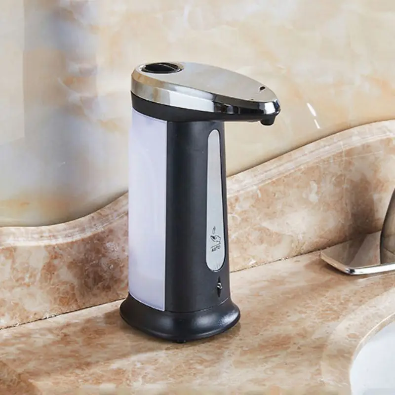 Household Automatic Soap Dispenser Touchless Infrared Sensor Liquid Soap Dispenser For Kitchen - Цвет: Черный