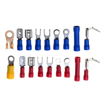 

460Pcs Electrical Terminals Kit Cold-Pressed Wire Connectors With Box For Electrical Equipment