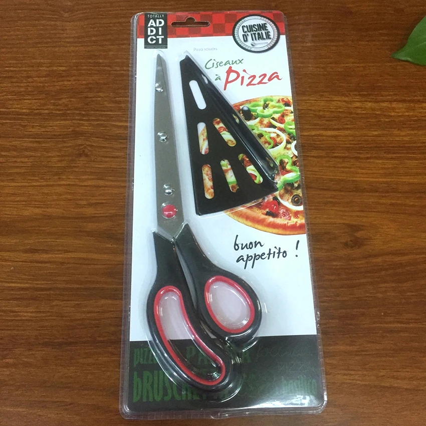 Pizza Scissors Cutter Stainless Steel Sharp Pizza Scissors with Detachable Spatula Multifunctional Kitchen