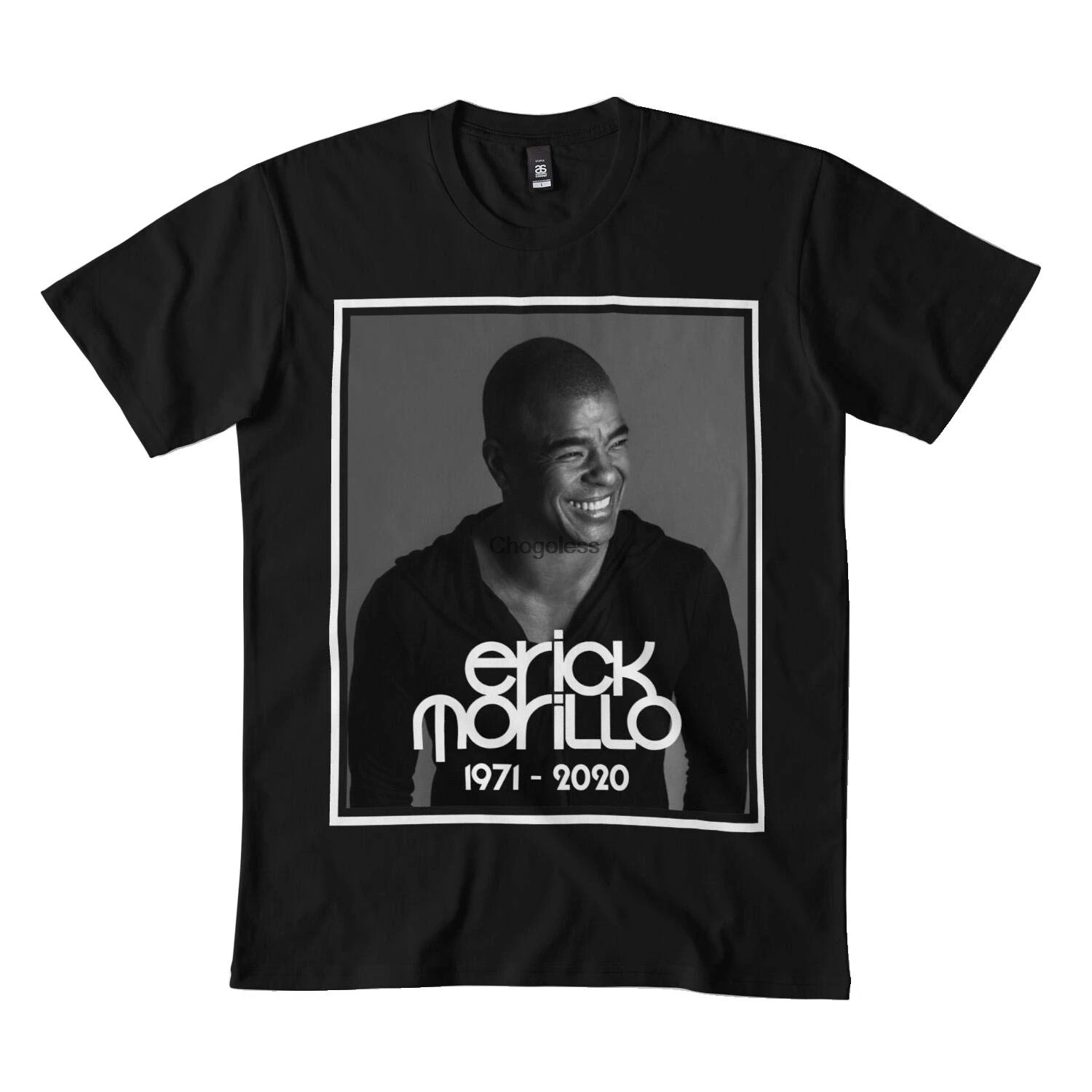 Футболка с надписью отдых в спокойствии для мужчин и женщин DJ Erick Morillo DMN Черная |