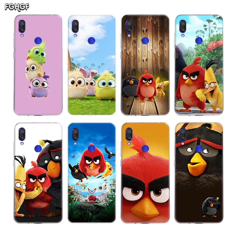 

The Angry Bird Silicone Case For Case For Xiaomi Redmi Note 8 7 6 Pro 5 4 4X 5A 5 Plus Xiomi 9T Pro 9SE 8 Lite A1 A2 Cover
