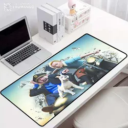 Tapete de mesa as aventuras de tintin mouse pads gamer tapete de rato para computador tapetes mausepad computador mousepad empresa tapete teclado