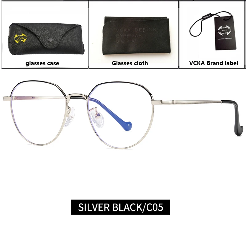VCKA, женские защитные очки, Компьютерная Защита от синего излучения, синий светильник, блокирующие очки, усталость глаз, мужские кошачьи очки - Цвет оправы: 8