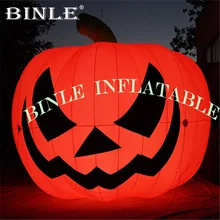 10ftH гигантская надувная тыква, модель для Хэллоуина, декоративная тыква, Реплика, воздушная форма для украшения двора