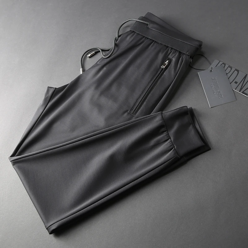 

JSBDSummer quality good goods smooth stretch fabric men slim small foot guards thin breathable casual pants