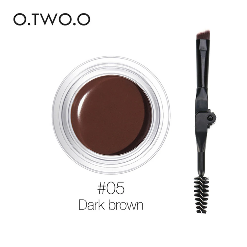 05 O.TWO.O Eyebrow Gel 6 Color 3D Natural Brown Eyebrow Shade With Brush Long Lasting Makeup Professional Brow Paint Women Cosmetic - Цвет: 05