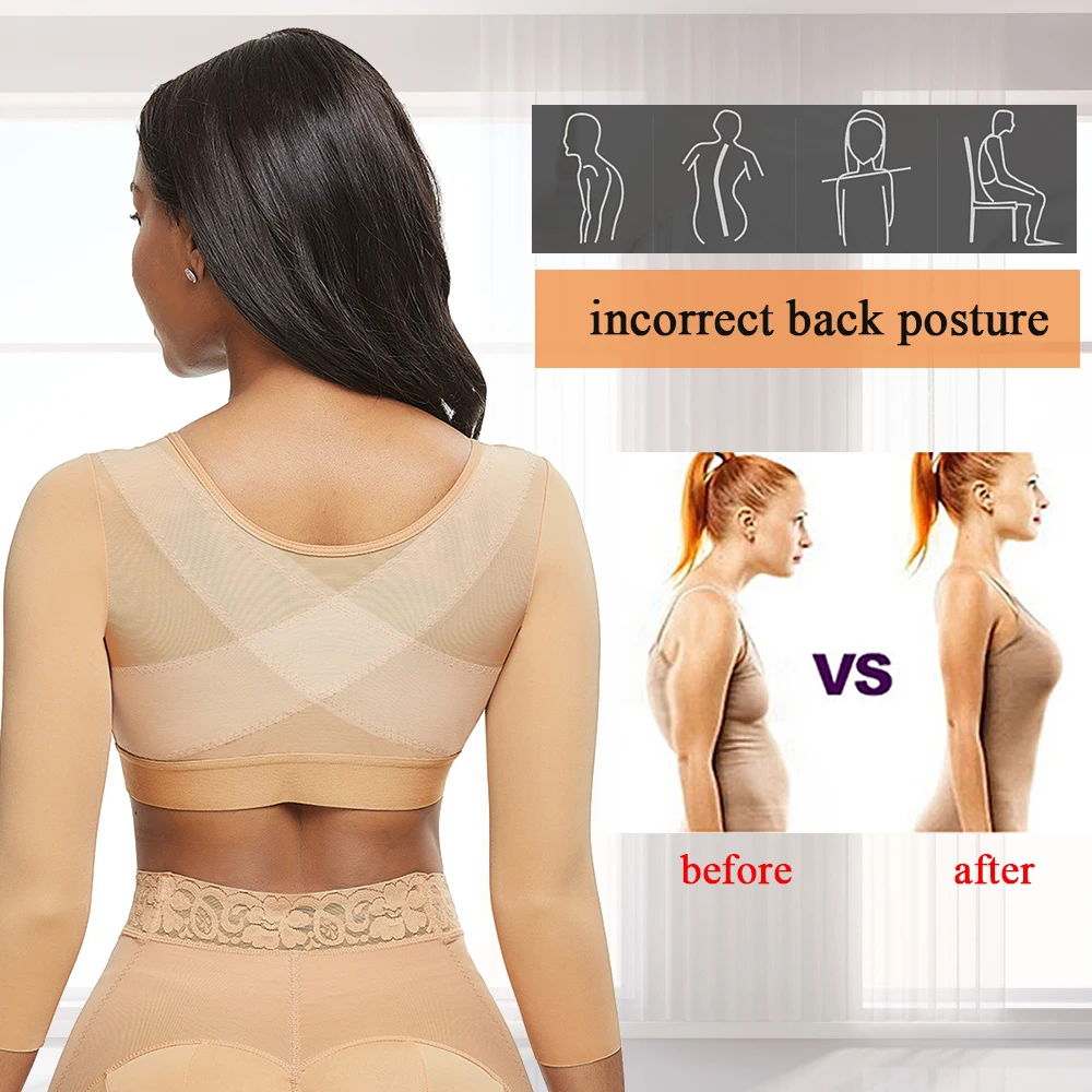 Body Shaper Women slimming Arm Sculpting Corset Back Shoulder Corrector Post-op Bra Shapewear