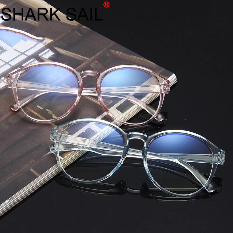 

SHARK SAIL Fashion Women Cat Eye Eyeglasses Frame Men Optical Glasse Frame Retro Eyeglasses Computer Glasses Transparent Glass