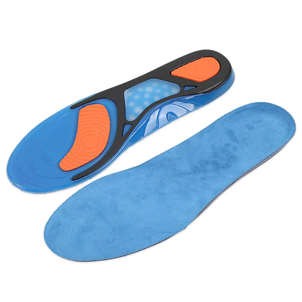 

Sports insole JP velvet men and women summer running basketball soft TPE shock insoles four-color full pad insoles