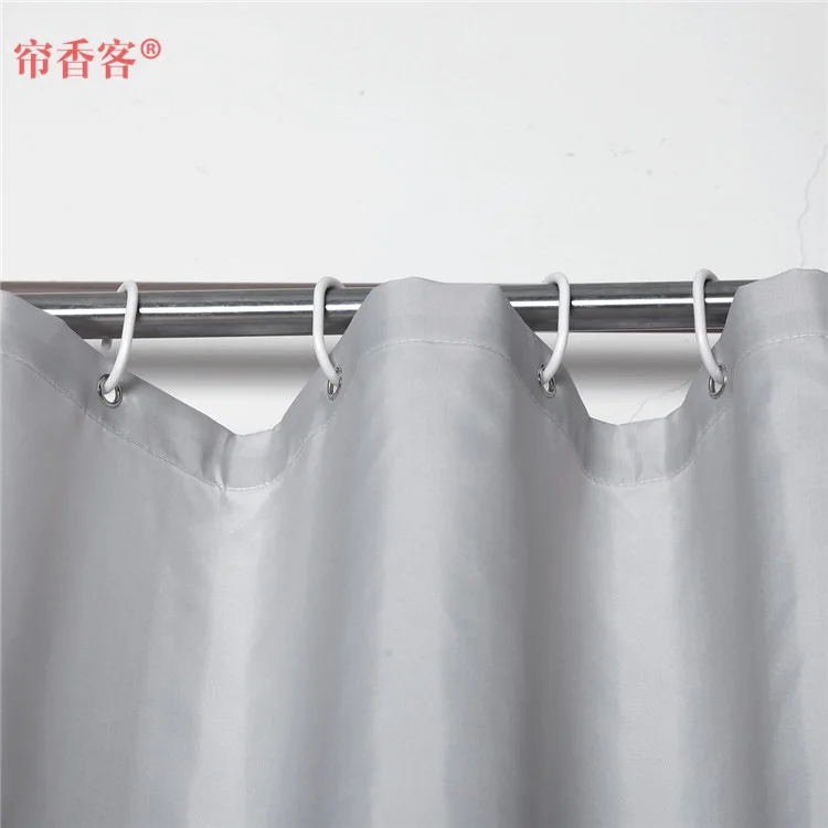 New Style Shower Curtain Environmentally Friendly Waterproof Curtain Hotel Clothing Store Household Toilet Polyester Fabrics Cus