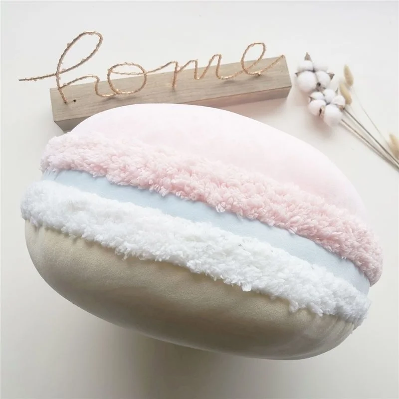 32-40cm Macarone Dessert Cushion Plush Pillow Bedside Sofa Chair Pillow Cushion Car Seat Cushion Christmas Floor Cushion