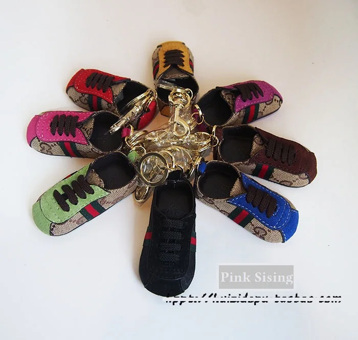 Новинка 2019 года Лидер продаж кожаный брелок Милая Мини-обувь брелки для ключей