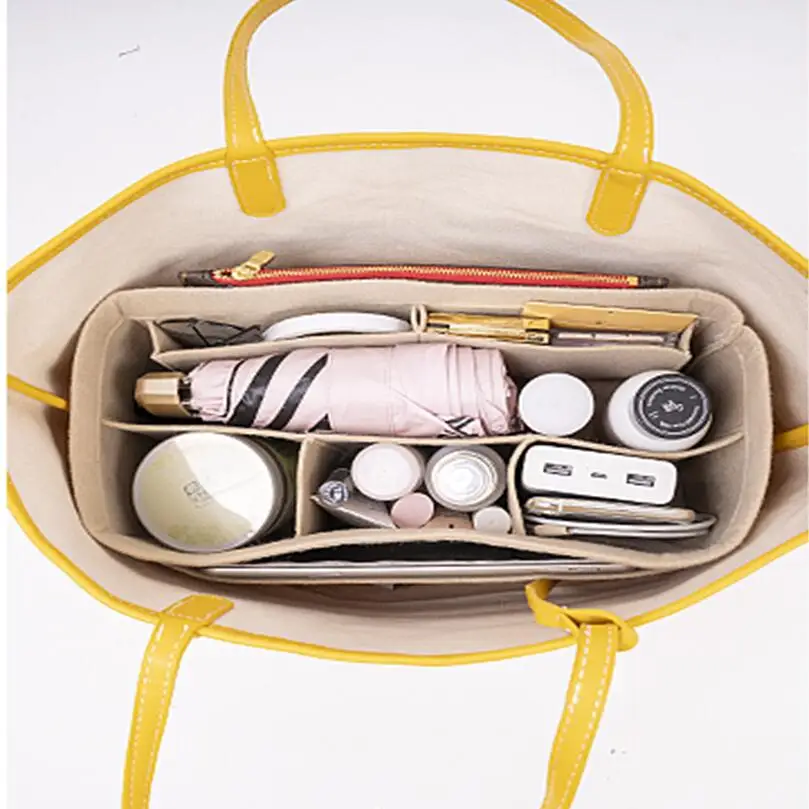 Сумка-Органайзер из фетра для макияжа Миниатюрный средний и большой органайзер