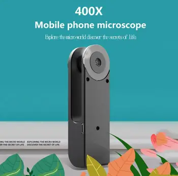 

TWISTER.CK Universal Microscope Mobile Phone Microscope Hd Camera Supplementary Light Small Mini 400X Camera Lens