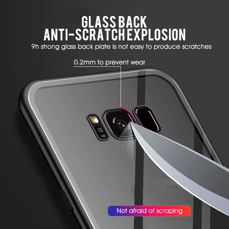 Металлический магнитный стеклянный чехол для Samsung Galaxy A50 A7 A70 A40 A30 A20 A10 A60 A2 J2 Core A20E J4