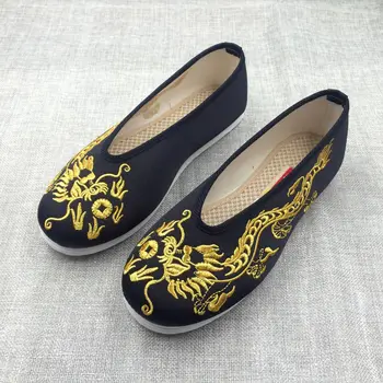 

2020 New Luxury Designer Men's Sneakers Traditional Old Beijing Cloth Shoes Men's Melaleuca Bottom Breathable Kung Fu Shoes