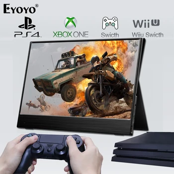 

Eyoyo EM12R Ultrathin 12.5" HDMI Type USB C portable Gaming monitor screen 1440P IPS PS3 PS4 Switch Display For PC Laptop Phone