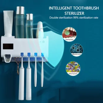 

baby Disinfecting Treasure Disinfection UVC sanitizing UV Toothbrush Sterilizer LED Disinfection Wall Mounted Toothbrush Holder