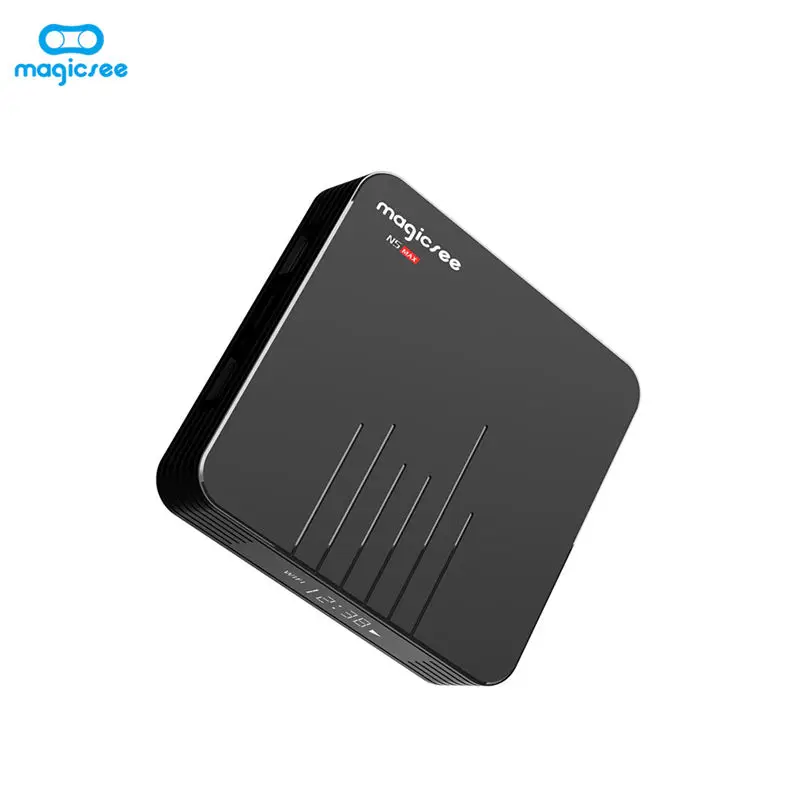 FFYY-Magicsee N5 Max Android 8,1 Rom 2,4+ 5G Двойной Wifi Tv Box Amlogic S905X2 четырехъядерный Smart Tv Box с Hd 4K телеприставка(Us Pl